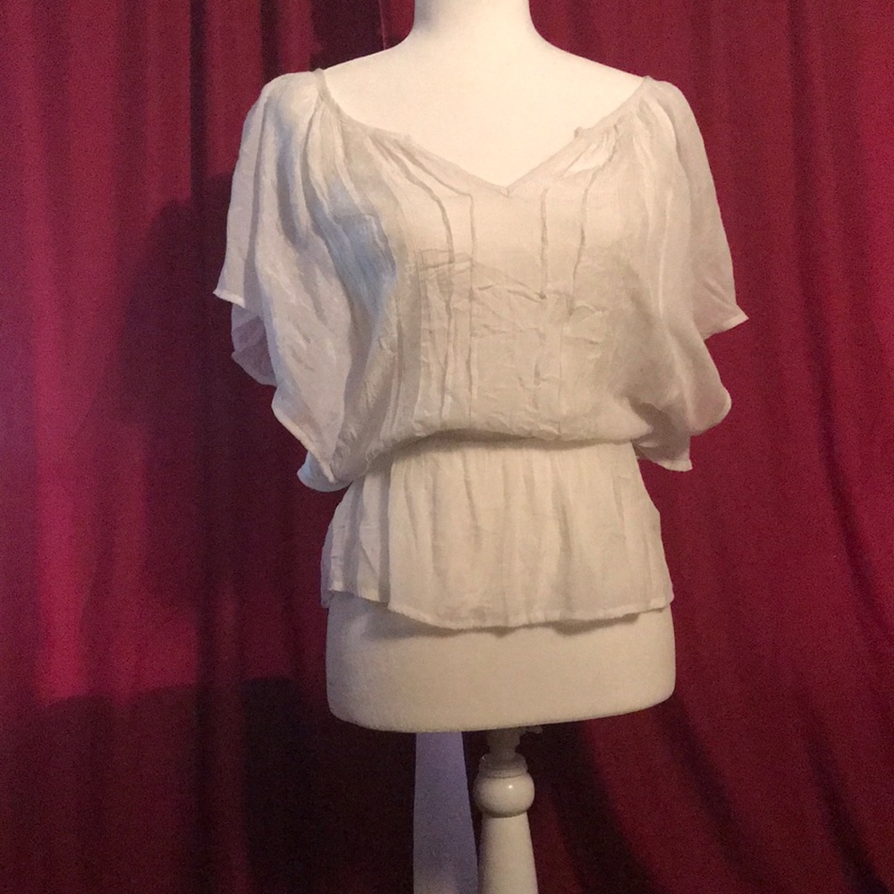 Boho white flows shirt